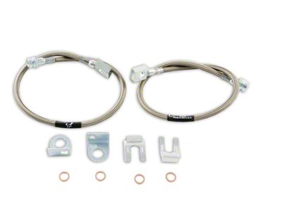 Front Stainless Steel Brake Lines (87-06 Jeep Wrangler YJ & TJ)
