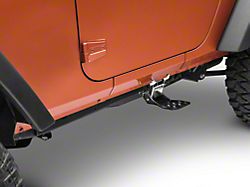 M.O.R.E. Hide-A-Step; Black (07-18 Jeep Wrangler JK)