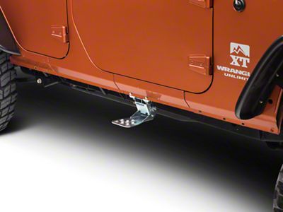 Hide-A-Step; Silver (07-18 Jeep Wrangler JK)