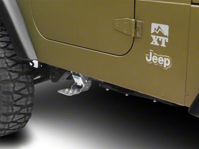 Hide-A-Step; Silver (97-06 Jeep Wrangler TJ)