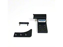 Driver Side Dead Pedal; Black (20-25 Jeep Gladiator JT)