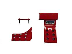 Driver Side Dead Pedal; Red (20-25 Jeep Gladiator JT)