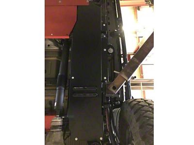 Gas Tank Skid Plate; Black (20-25 3.6L Jeep Gladiator JT)