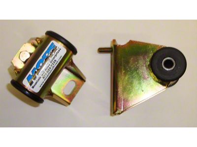Bomb Proof Motor Mount Kit for 1-Inch Body Lift; Zinc Plated (87-06 4.0L or 4.2L Jeep Wrangler YJ & TJ)