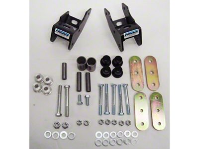 Stubby Shackle Reversal System with Shackle Hanger (87-95 Jeep Wrangler YJ)