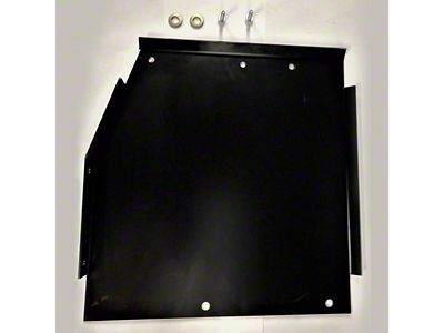 Transfer Case Skid Plate; Black (18-23 Jeep Wrangler JL 4-Door, Excluding EcoDiesel)