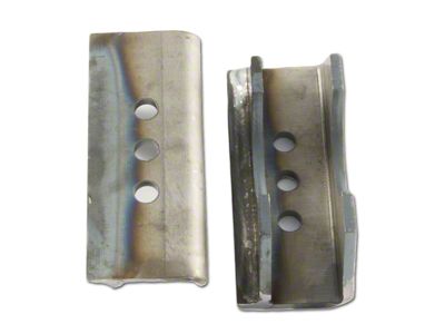 Dana 30 Front Axle Leaf Spring Mounts; 2-1/2-Inch (87-95 Jeep Wrangler YJ)
