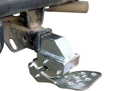 Receiver Hitch Hide-A-Step; Black (Universal; Some Adaptation May Be Required)