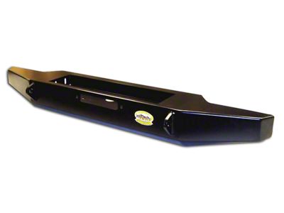 Rock Proof Flat Front Bumper; Black (87-95 Jeep Wrangler YJ)