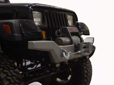 Rock Proof Hi-Clearance Front Bumper; Bare Steel (87-95 Jeep Wrangler YJ)