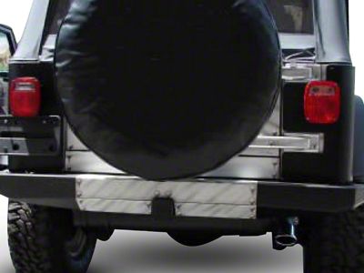 Rock Proof Rear Bumper; Black (97-06 Jeep Wrangler TJ)