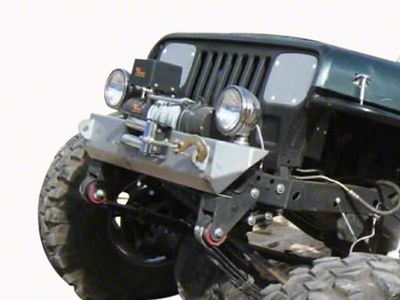 Rock Proof Stubby Front Bumper; Bare Steel (87-95 Jeep Wrangler YJ)