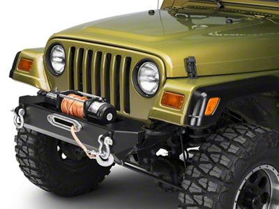 Rock Proof Stubby Front Bumper; Black (97-06 Jeep Wrangler TJ)
