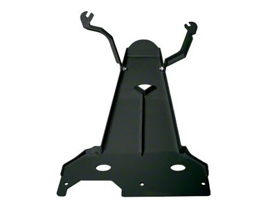Oil Pan/Transmission Skid Plate; Black (18-20 3.6L Jeep Wrangler JL 2-Door)
