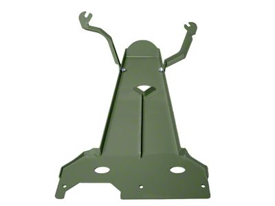 Oil Pan/Transmission Skid Plate; Green (18-20 3.6L Jeep Wrangler JL 2-Door)