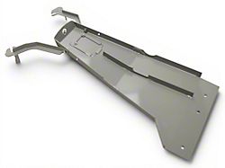 M.O.R.E. Oil Pan/Transmission Skid Plate; Gray (18-20 3.6L Jeep Wrangler JL 4-Door)
