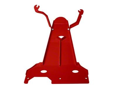 Oil Pan/Transmission Skid Plate; Red (18-20 3.6L Jeep Wrangler JL 4-Door)