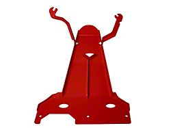 M.O.R.E. Oil Pan/Transmission Skid Plate; Red (18-24 3.6L Jeep Wrangler JL 2-Door)