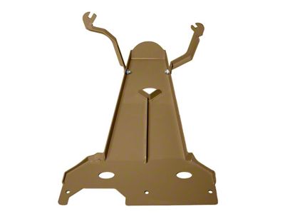 Oil Pan/Transmission Skid Plate; Tan (18-20 3.6L Jeep Wrangler JL 4-Door)
