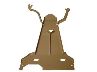Oil Pan/Transmission Skid Plate; Tan (18-20 3.6L Jeep Wrangler JL 2-Door)