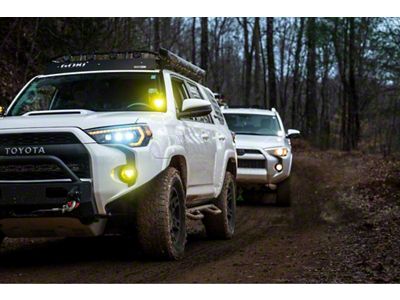 Morimoto 4Banger Ditch Light Kit; HXB Yellow Flood Beam (14-24 4Runner)