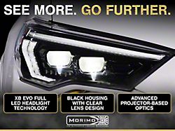 Morimoto XB Evo LED Headlights; Black Housing; Clear Lens (14-24 4Runner)