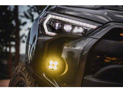 Morimoto XB LED Headlights with White DRL; Black Housing; Clear Lens (21-24 4Runner w/ Factory LED Low/Halogen High Beam Headlights)