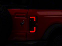 Morimoto XB LED Low Profile Tail Lights; Black Housing; Smoked Lens (21-25 Bronco, Excluding Raptor)