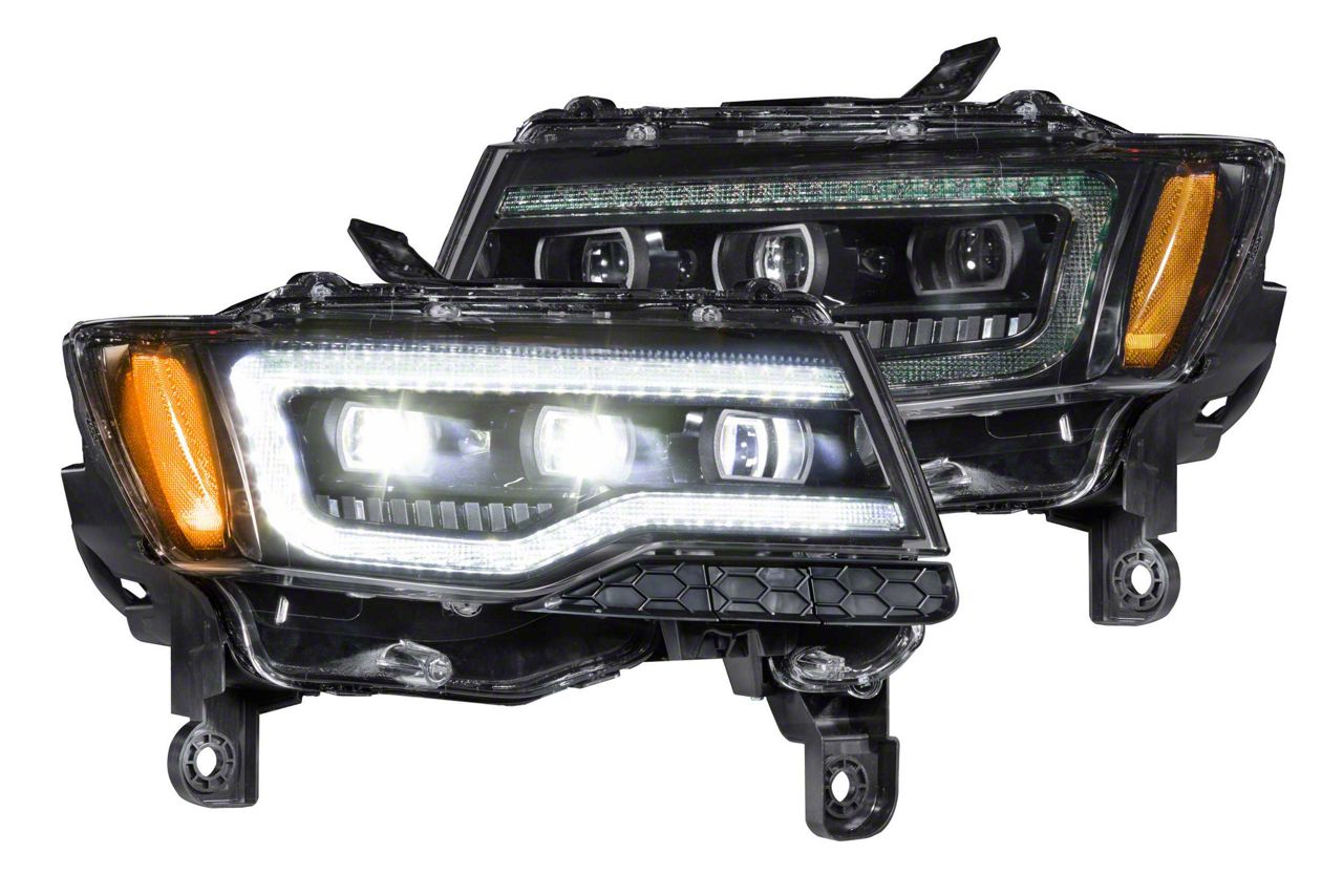 Morimoto Jeep Grand Cherokee XB LED Headlights; Black Housing; Clear