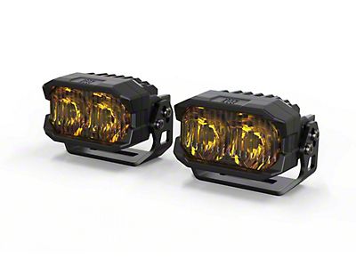 Morimoto 2Banger HXB LED Pods, Yellow Combo (Pair)