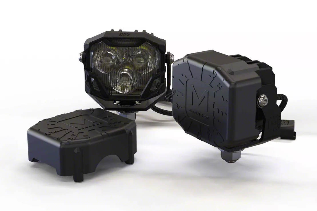 Morimoto Jeep Wrangler 4Banger Blackout Light Covers BAF055 Free Shipping