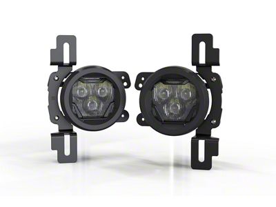 Morimoto 4Banger Fog Light Kit; NCS Yellow Wide Beam (18-25 Jeep Wrangler JL Rubicon, Sahara)