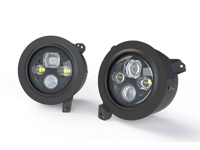 Morimoto Sealed7 LED Headlights; Black Housing; Clear Lens (18-25 Jeep Wrangler JL)