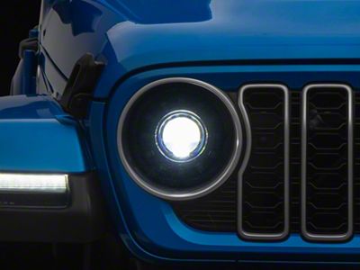 Morimoto Super7 LED Headlights; Black Housing; Clear Lens (18-25 Jeep Wrangler JL)