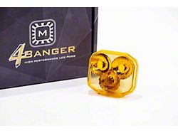 Morimoto 4Banger Light Pod Lens; Yellow Combo Beam 