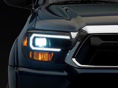 Morimoto XB Hybrid LED Headlights; Black Housing; Smoked Lens (12-15 Tacoma)