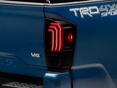 Morimoto XB LED Tail Lights; Black Housing; Clear Lens (16-23 Tacoma)