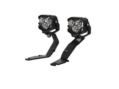 Morimoto 4Banger Ditch Light Kit; HXB Yellow Flood Beam (14-21 Tundra)
