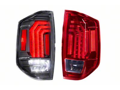 Morimoto XB LED Tail Lights; Black Housing; Clear Lens (14-21 Tundra)