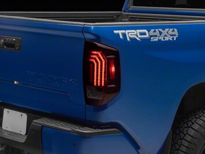 Morimoto XB LED Tail Lights; Black Housing; Red Lens (14-21 Tundra)