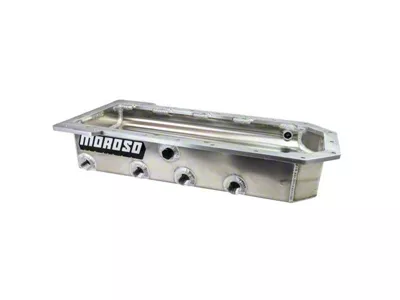 Moroso Dry Sump Oil Pan with Four Pickups on Passenger Side; Aluminum (05-08 V8 HEMI Jeep Grand Cherokee WK; 09-21 6.1L HEMI, 6.4L HEMI Jeep Grand Cherokee WK & WK2)