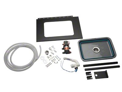 MORryde Deluxe Trail Kitchen Sink Kit with Faucet and Water Pump (07-25 Jeep Wrangler JK & JL)