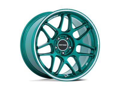 Motegi Tsubaki Hokkaido Green with Machined Lip Wheel; 18x9.5; 40mm Offset (97-06 Jeep Wrangler TJ)
