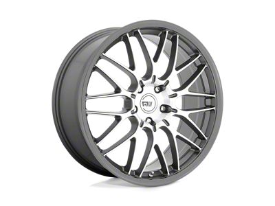 Motegi CM10 Machined Gunmetal Wheel; 18x8.5; 45mm Offset (87-95 Jeep Wrangler YJ)