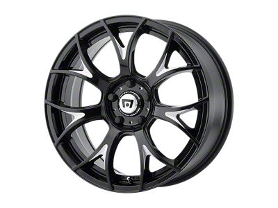 Motegi MR126 Gloss Black with Milled Accents Wheel; 18x9.5; 40mm Offset (87-95 Jeep Wrangler YJ)