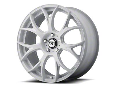 Motegi MR126 Matte White with Milled Accents Wheel; 17x8; 45mm Offset (87-95 Jeep Wrangler YJ)