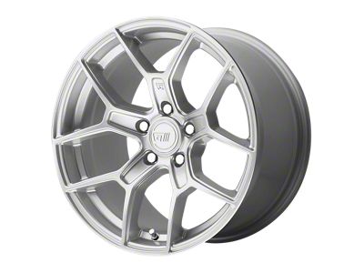Motegi TM5 Hyper Silver Wheel; 17x8.5; 25mm Offset (87-95 Jeep Wrangler YJ)