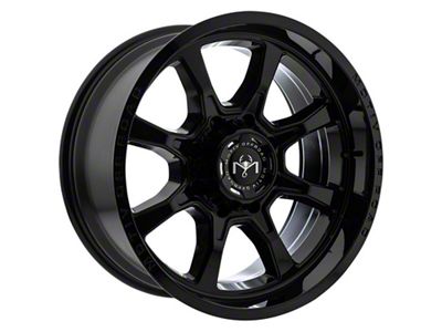 Motiv Offroad Glock Gloss Black 6-Lug Wheel; 18x9; 18mm Offset (25-26 4Runner)