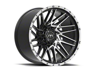 Motiv Offroad Mutant Gloss Black with Chrome Accents 6-Lug Wheel; 20x10; -25mm Offset (25-26 4Runner)