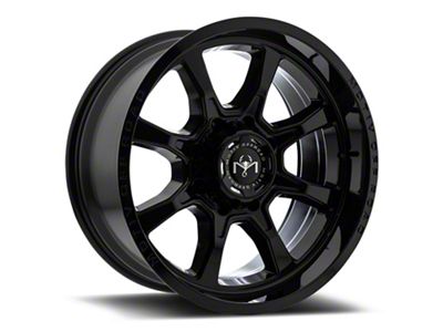 Motiv Offroad Glock Gloss Black Wheel; 20x10; -12mm Offset (20-25 Jeep Gladiator JT)